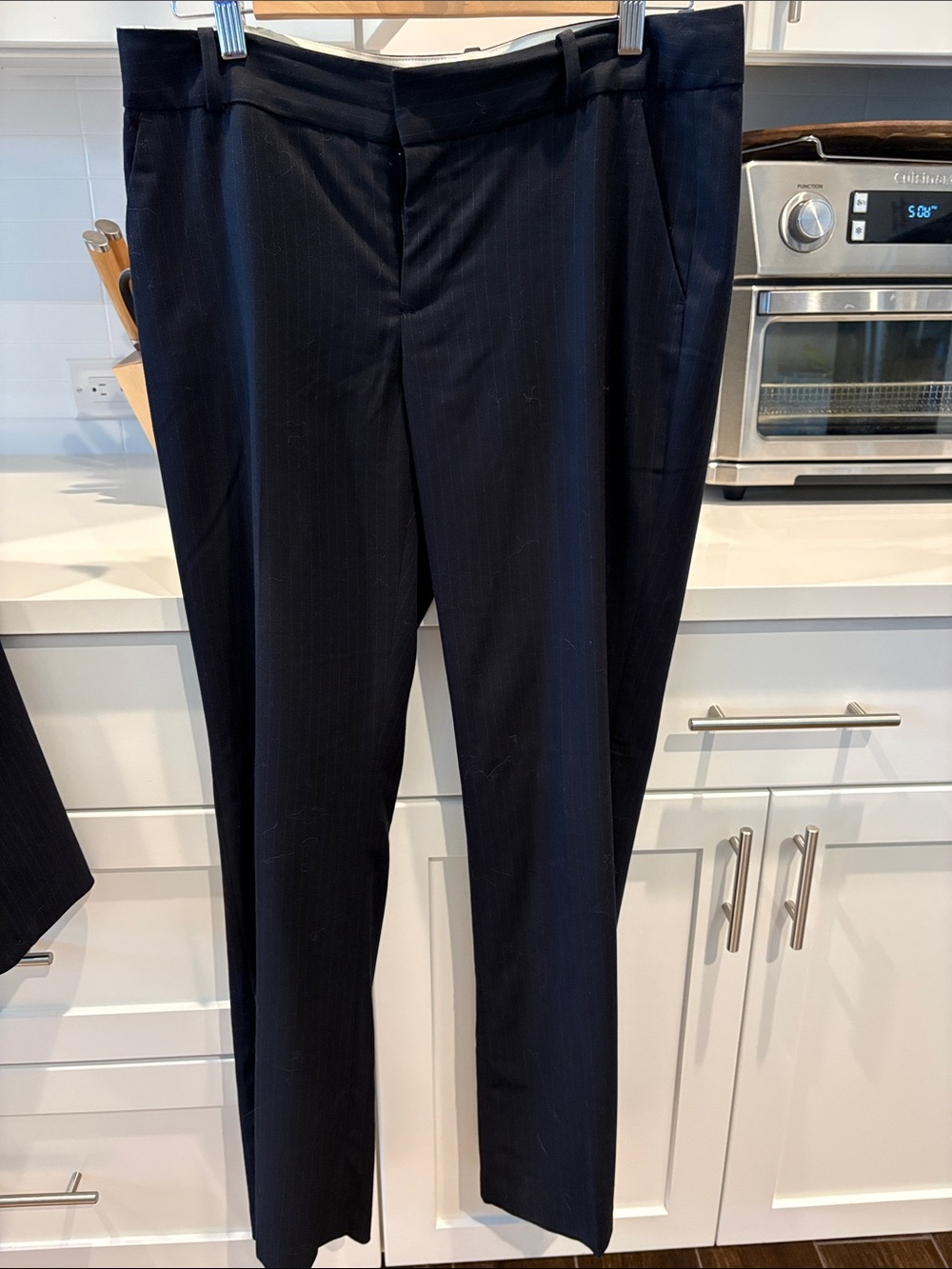 Banana Republic Men's Navy Pinstripe Dress Pants